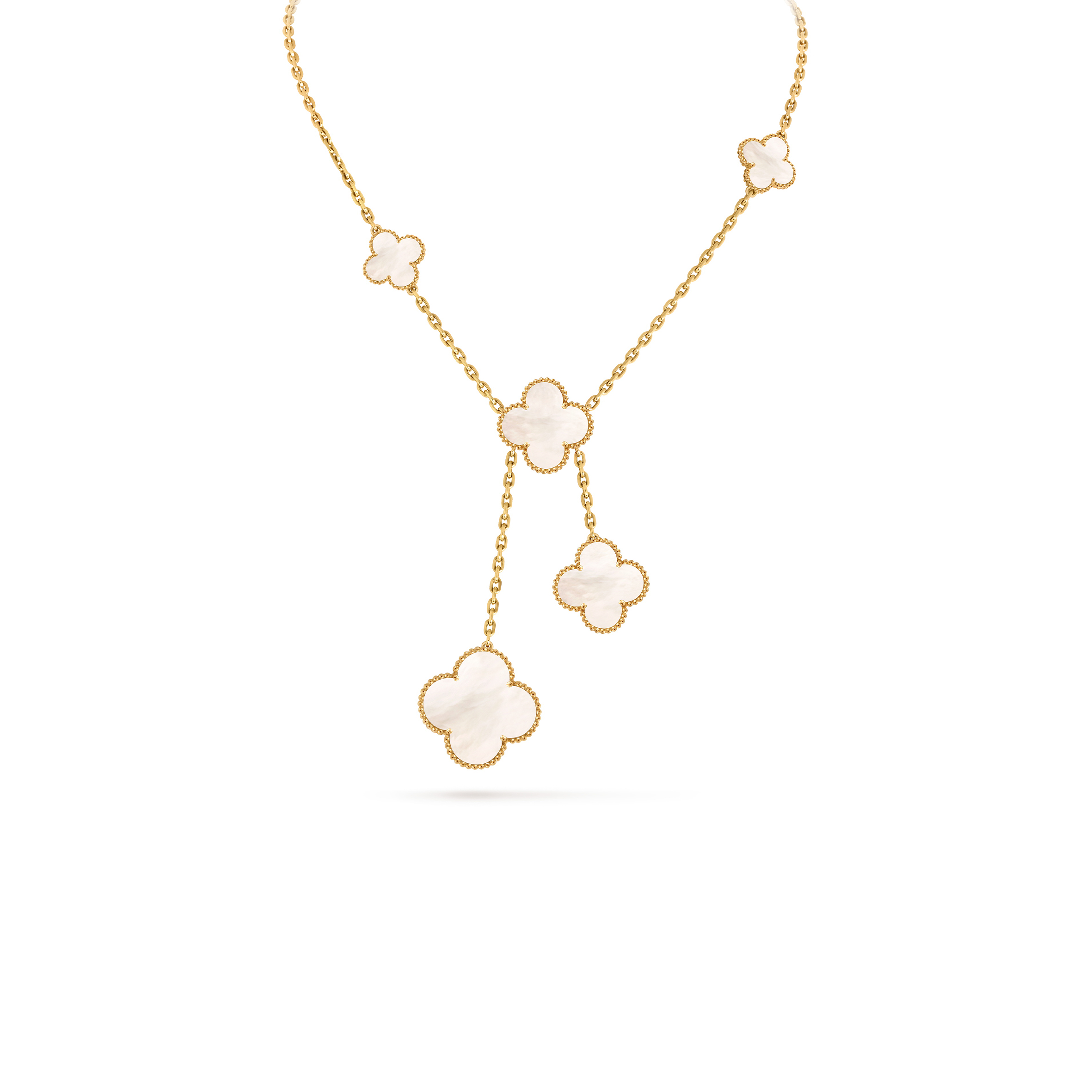 VAN CLEEF ARPELS MAGIC ALHAMBRA NECKLACE 6 MOTIFS VCARD79100